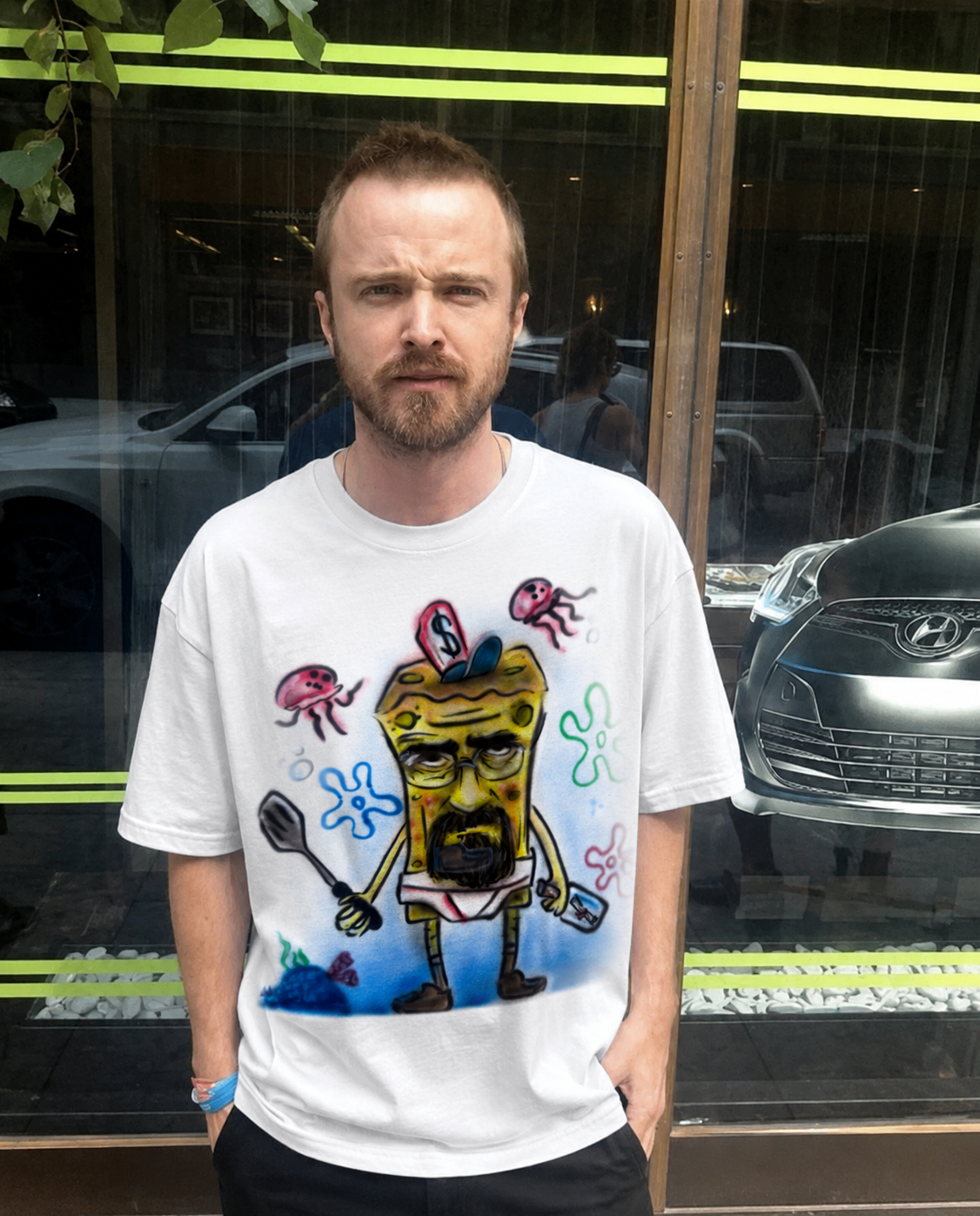 Airbrushed Breaking Bob Tee