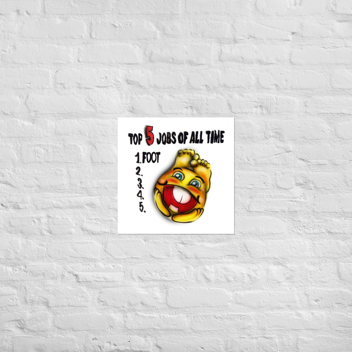 Top 5 Jobs Poster 18x18in