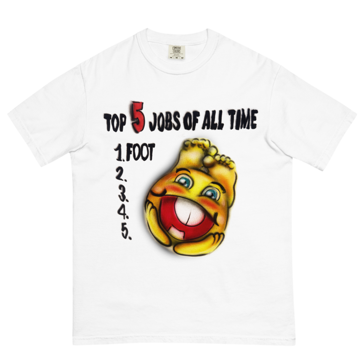 Airbrushed Top 5 Jobs of All Time Shirt